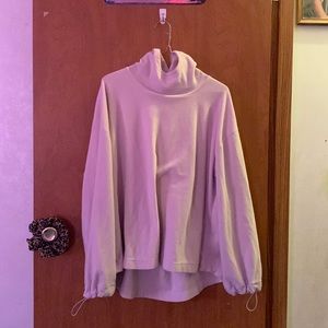 A hoodie but feels like a Columbia jacket.Wrists also tightens.